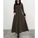 CENEA バイカラーリボンニットワンピース | JUNOAH | 詳細画像10