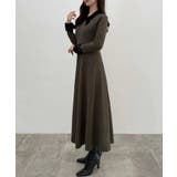 CENEA バイカラーリボンニットワンピース | JUNOAH | 詳細画像11