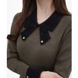 CENEA バイカラーリボンニットワンピース | JUNOAH | 詳細画像14