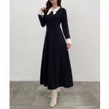 CENEA バイカラーリボンニットワンピース | JUNOAH | 詳細画像6