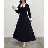 CENEA バイカラーリボンニットワンピース | JUNOAH | 詳細画像7