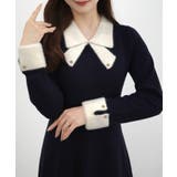 CENEA バイカラーリボンニットワンピース | JUNOAH | 詳細画像9