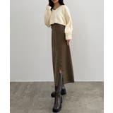 CENEA シャギーショートニット＋釦スリットキャミワンピースset | JUNOAH | 詳細画像14 