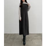 CENEA シャギーショートニット＋釦スリットキャミワンピースset | JUNOAH | 詳細画像6 