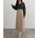 CENEA シャギーショートニット＋釦スリットキャミワンピースset | JUNOAH | 詳細画像7 