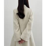 CENEA ウエストシェイプツイードロングコート | JUNOAH | 詳細画像10