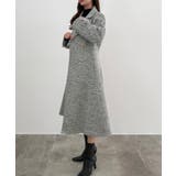 CENEA ウエストシェイプツイードロングコート | JUNOAH | 詳細画像12