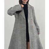 CENEA ウエストシェイプツイードロングコート | JUNOAH | 詳細画像15