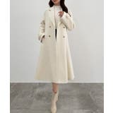 アイボリー | CENEA ウエストシェイプツイードロングコート | JUNOAH