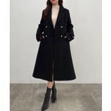 CENEA ウエストシェイプツイードロングコート | JUNOAH | 詳細画像4