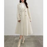 CENEA ウエストシェイプツイードロングコート | JUNOAH | 詳細画像7