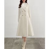 CENEA ウエストシェイプツイードロングコート | JUNOAH | 詳細画像8