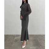 CENEA シアートップス＋テーラードマーメイドジャンパースカートset | JUNOAH | 詳細画像14 