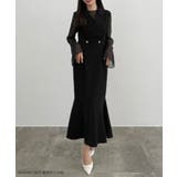 CENEA シアートップス＋テーラードマーメイドジャンパースカートset | JUNOAH | 詳細画像2 