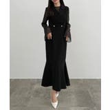 CENEA シアートップス＋テーラードマーメイドジャンパースカートset | JUNOAH | 詳細画像4 