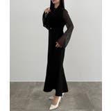 CENEA シアートップス＋テーラードマーメイドジャンパースカートset | JUNOAH | 詳細画像5 