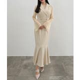 CENEA シアートップス＋テーラードマーメイドジャンパースカートset | JUNOAH | 詳細画像8 