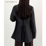 CENEA バックレースアップテーラードジャケット | JUNOAH | 詳細画像2 