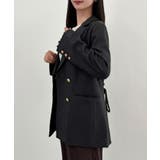 CENEA バックレースアップテーラードジャケット | JUNOAH | 詳細画像4 