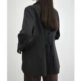 CENEA バックレースアップテーラードジャケット | JUNOAH | 詳細画像5 