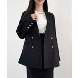 CENEA バックレースアップテーラードジャケット | JUNOAH | 詳細画像9 