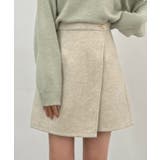 アイボリー | CENEA ウールライク金釦ラップスカパン | JUNOAH