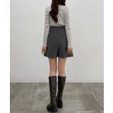 CENEA ウールライク金釦ラップスカパン | JUNOAH | 詳細画像7 