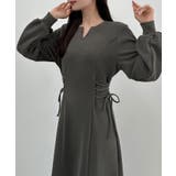 CENEA キーネック裏起毛レースアップワンピース | JUNOAH | 詳細画像11 