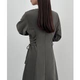 CENEA キーネック裏起毛レースアップワンピース | JUNOAH | 詳細画像12 