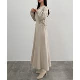 CENEA キーネック裏起毛レースアップワンピース | JUNOAH | 詳細画像6 