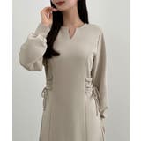 CENEA キーネック裏起毛レースアップワンピース | JUNOAH | 詳細画像7 