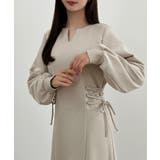 CENEA キーネック裏起毛レースアップワンピース | JUNOAH | 詳細画像8 