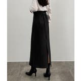 CENEA スリットジップIラインスカート(伸縮あり、あったか生地、裏地なし) | JUNOAH | 詳細画像12 