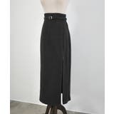 CENEA スリットジップIラインスカート(伸縮あり、あったか生地、裏地なし) | JUNOAH | 詳細画像14 