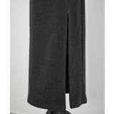 CENEA スリットジップIラインスカート(伸縮あり、あったか生地、裏地なし) | JUNOAH | 詳細画像15 