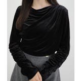 CENEA ドレープベロアトップス | JUNOAH | 詳細画像4 