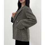 CENEA 薄手ツイードテーラードジャケット | JUNOAH | 詳細画像11