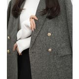 CENEA 薄手ツイードテーラードジャケット | JUNOAH | 詳細画像14