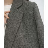 CENEA 薄手ツイードテーラードジャケット | JUNOAH | 詳細画像15