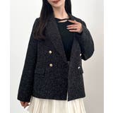 CENEA 薄手ツイードテーラードジャケット | JUNOAH | 詳細画像4