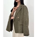 CENEA 薄手ツイードテーラードジャケット | JUNOAH | 詳細画像7