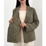 CENEA 薄手ツイードテーラードジャケット | JUNOAH | 詳細画像8