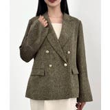 CENEA 薄手ツイードテーラードジャケット | JUNOAH | 詳細画像9