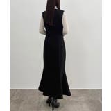 CENEA チュールシアーブラウス＋VネックマーメイドワンピースSET | JUNOAH | 詳細画像7 