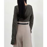 CENEA 薄手カットアウトデザインカットソー | JUNOAH | 詳細画像10 