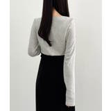 CENEA 薄手カットアウトデザインカットソー | JUNOAH | 詳細画像6 