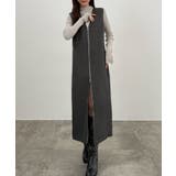 CENEA 裏起毛フロントファスナージャンパースカート | JUNOAH | 詳細画像10 