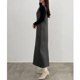 CENEA 裏起毛フロントファスナージャンパースカート | JUNOAH | 詳細画像15 