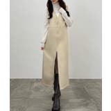 CENEA 裏起毛フロントファスナージャンパースカート | JUNOAH | 詳細画像16 