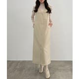 CENEA 裏起毛フロントファスナージャンパースカート | JUNOAH | 詳細画像18 